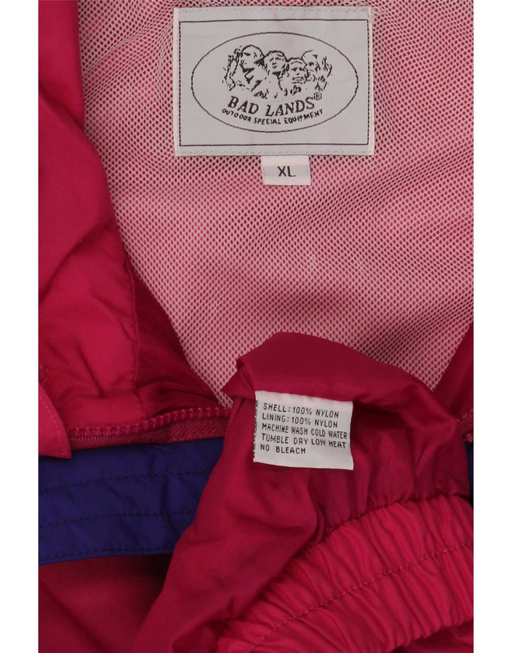 Bad Lands Herren Regenjacke UK 42 XL Pink Colourblock Nylon