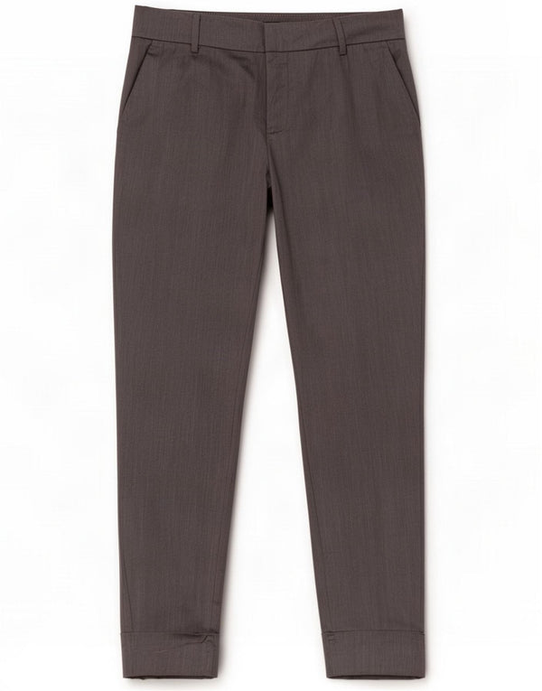 Zara Damen gerade Chinohose EU 42 Large W32 L27 Grau