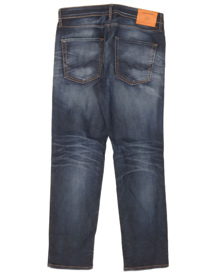 Jack & Jones Herren Tim Slim Straight Jeans W33 L30 Marineblau
