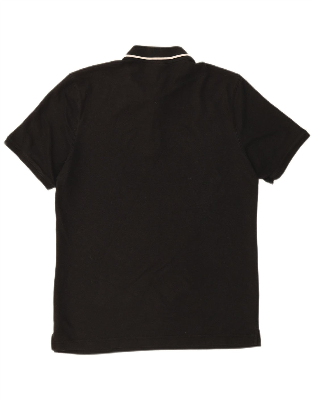 REEBOK Mens Polo Shirt Large Black Cotton