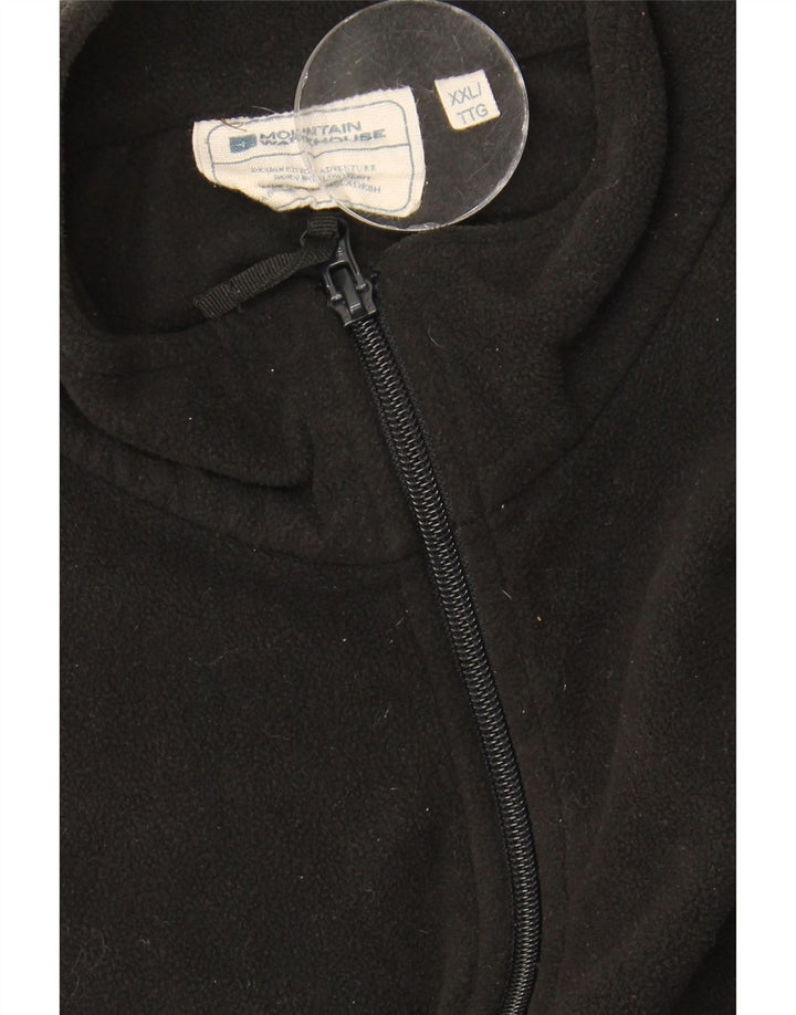 Marks & Spencer Herren Fleeceweste UK 44 2XL Schwarz Polyester