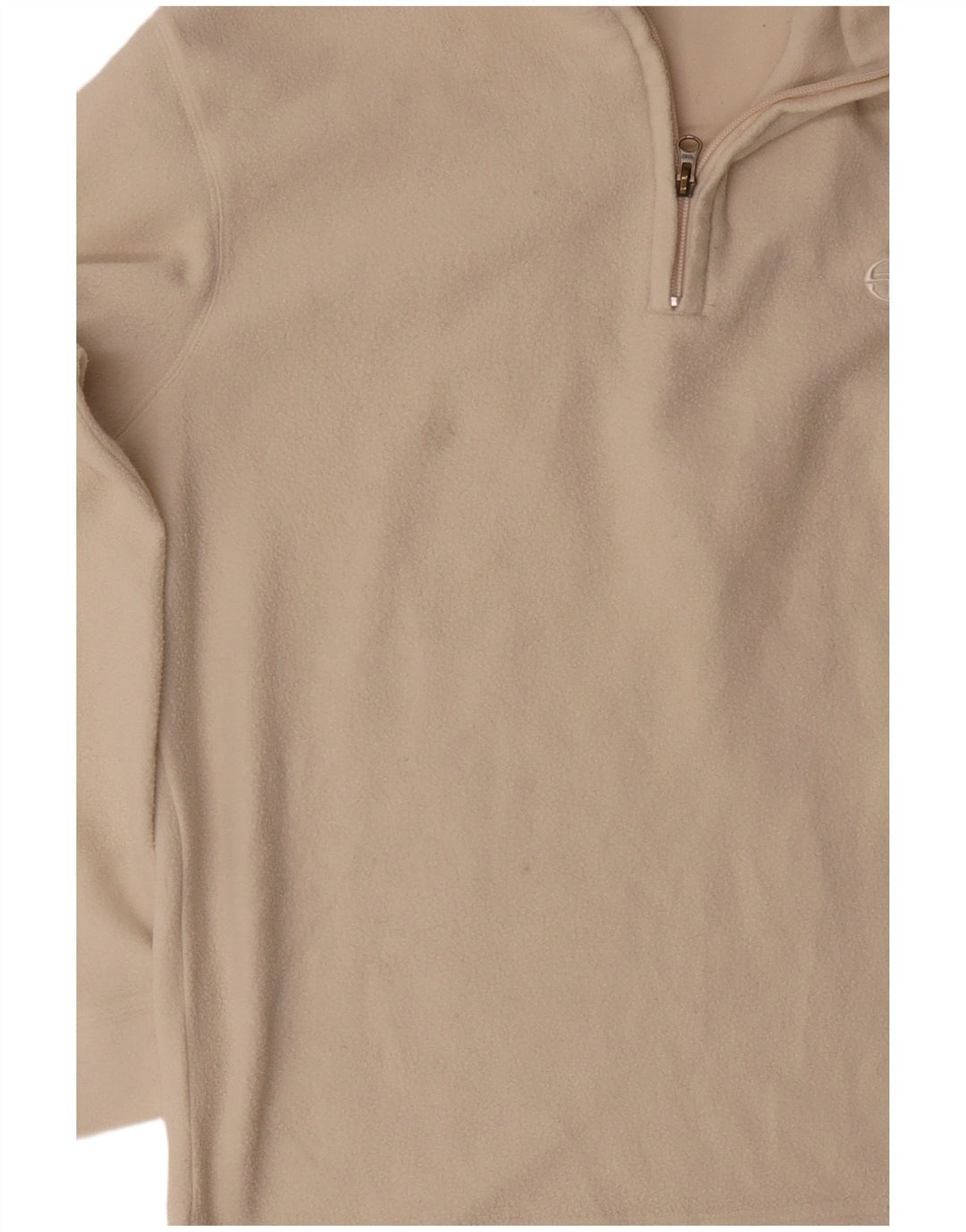 SERGIO TACCHINI Herren-Fleecepullover mit Reißverschluss am Hals, Größe L, Beige