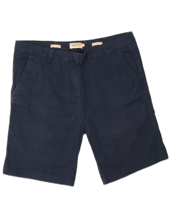 Dack's Damen-Chinoshorts mit normaler Passform, Größe 46, Größe L W34, marineblaue Baumwolle