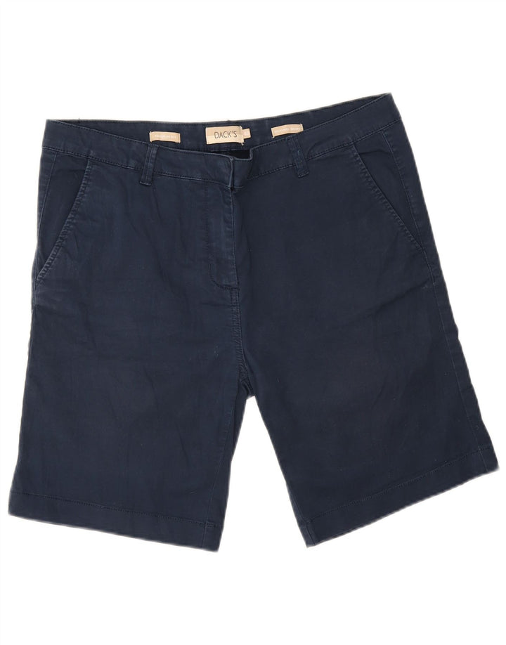 Dack's Damen-Chinoshorts mit normaler Passform, Größe 46, Größe L W34, marineblaue Baumwolle