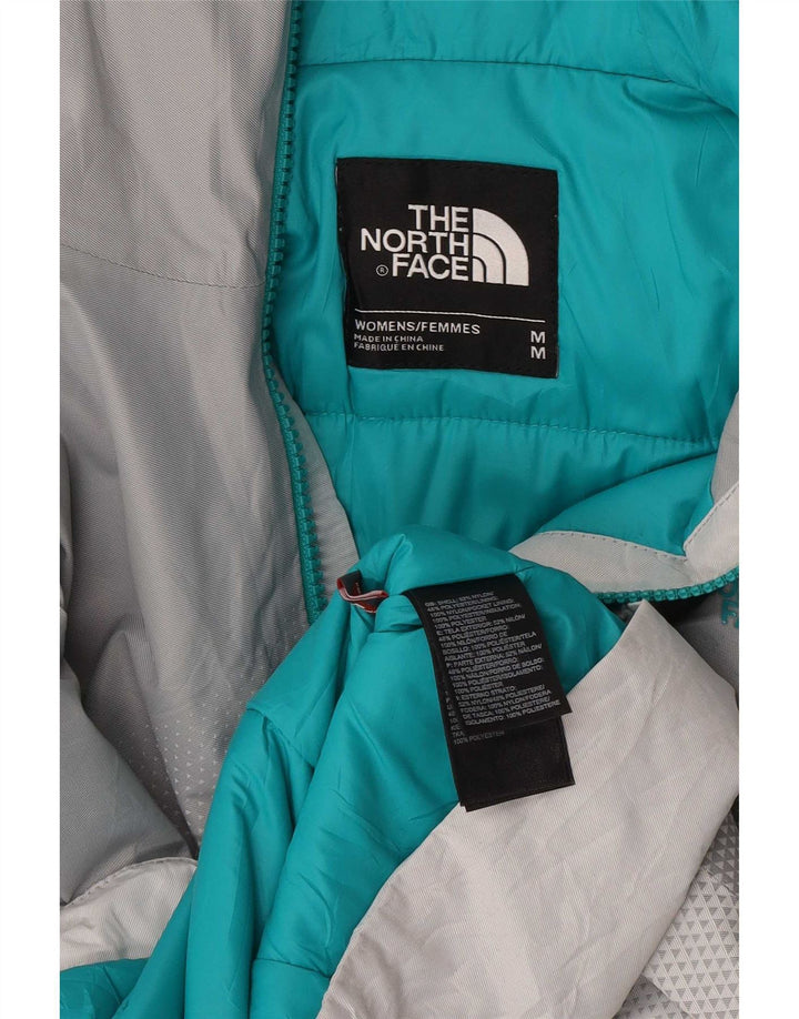 The North Face Damen-Regenjacke mit Kapuze, UK 14, Mittelgrau, Farbblock