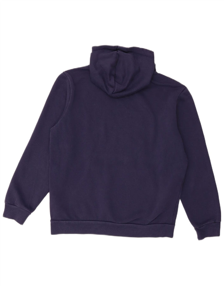 Puma Herren Grafik-Hoodie-Pullover aus Baumwolle in mittlerem Marineblau