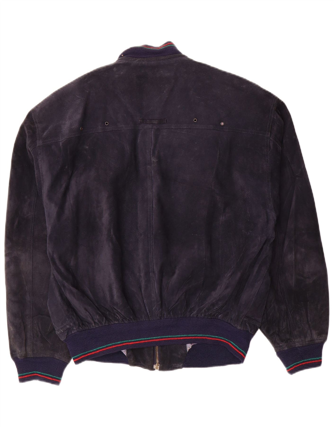 Cinquanta Herren Wildleder Bomberjacke IT 48 Mittelblaues Leder