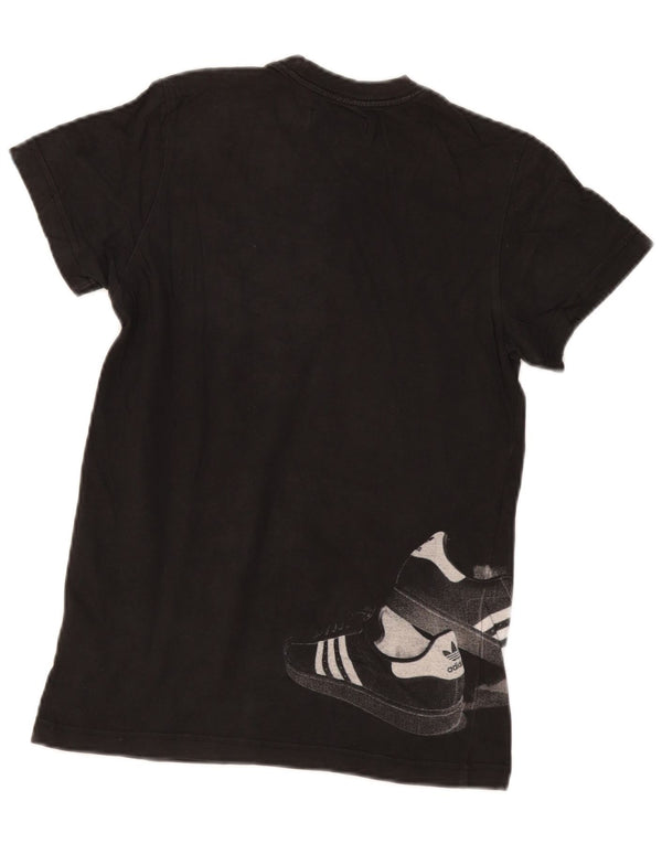 Adidas Herren Grafik T-Shirt Top XS Schwarz Baumwolle