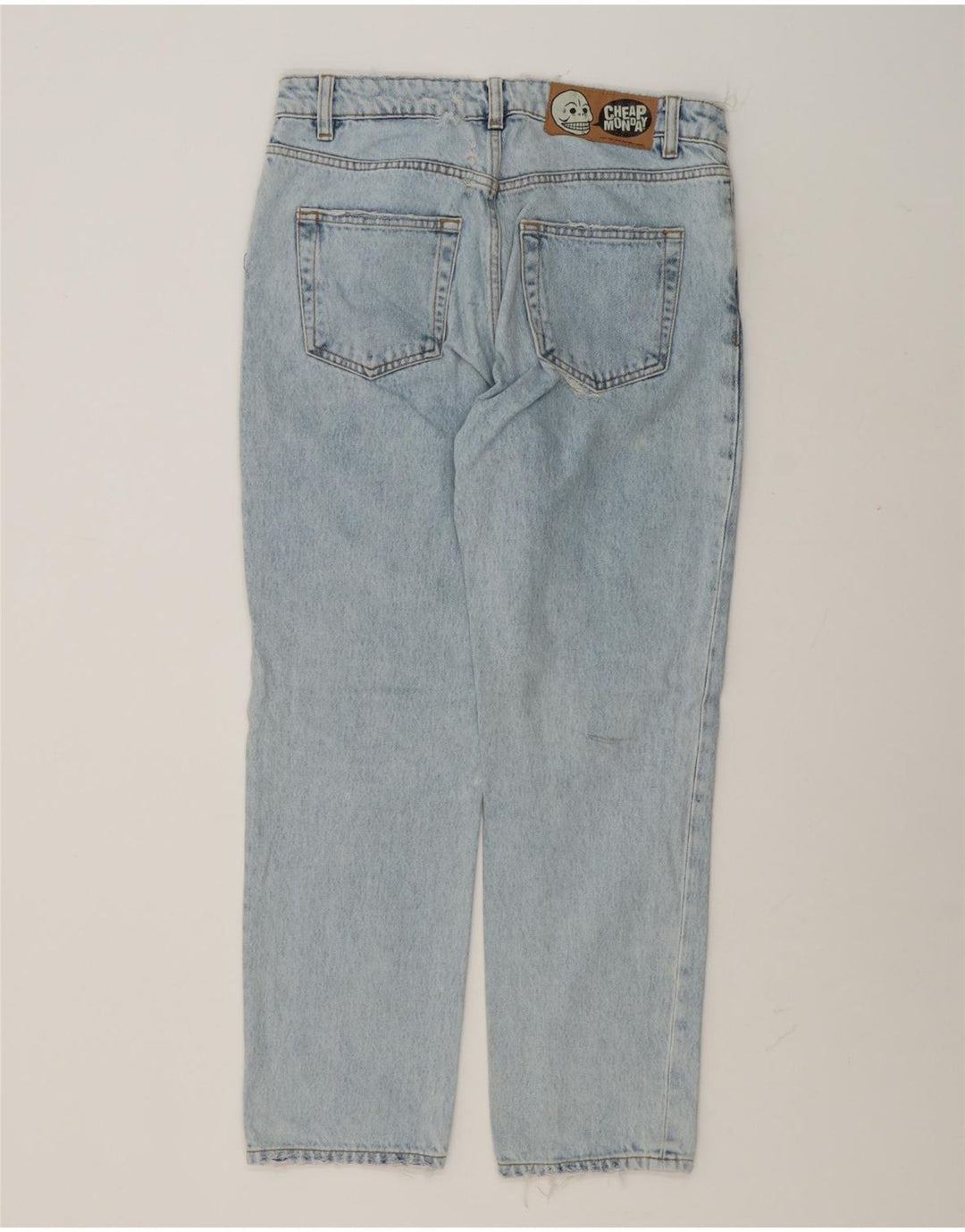 Cheap Monday Damen Tapered Jeans W29 L27 Blaue Baumwolle