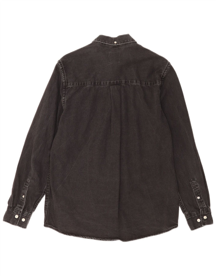 Zara Herren Jeanshemd Medium Schwarz