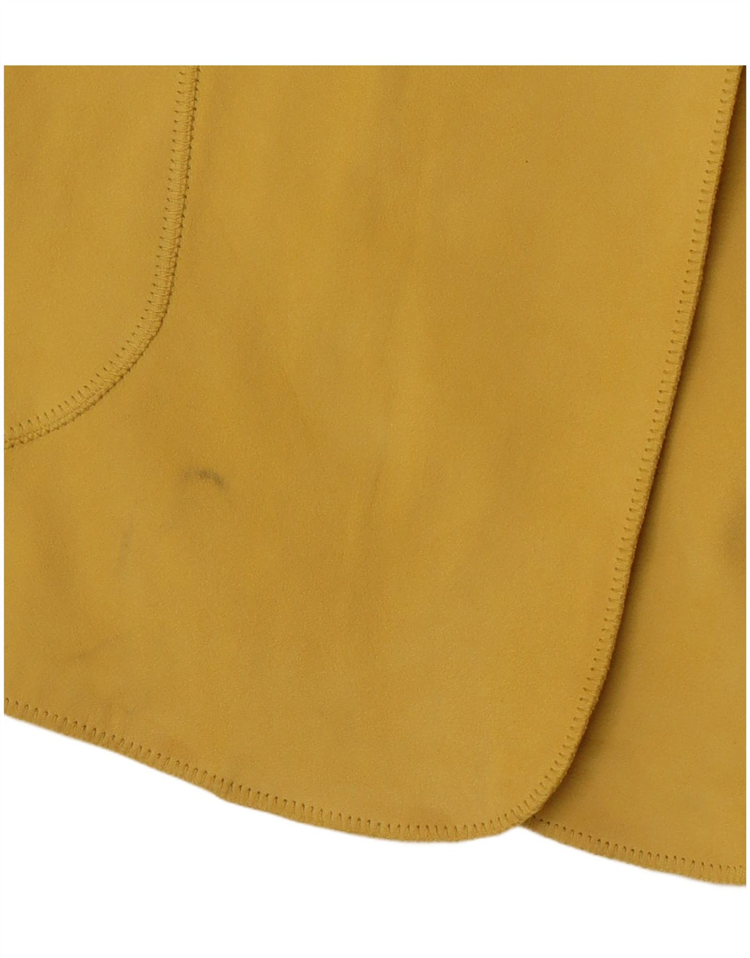 DI BARI Damen-Oversize-Wildlederjacke, EU 42, großes gelbes Leder