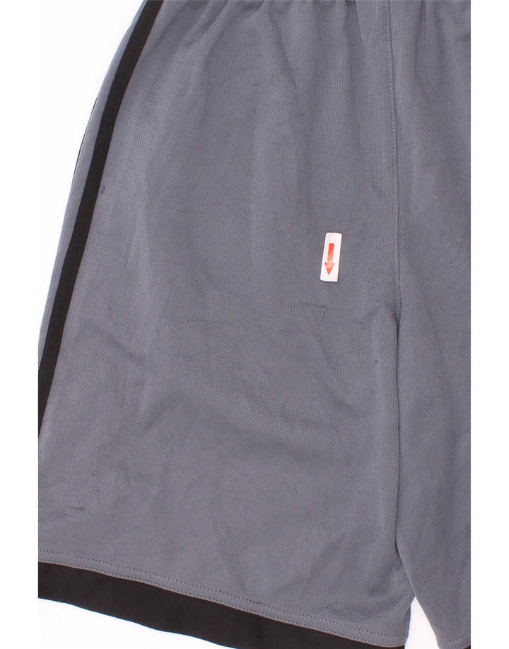 Adidas Sportshorts für Jungen, 10–11 Jahre, mittelblaues Farbblock-Polyester