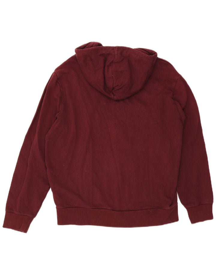 LEVI'S Herren-Kapuzenpullover mit grafischem Reißverschluss, groß, kastanienbraune Baumwolle