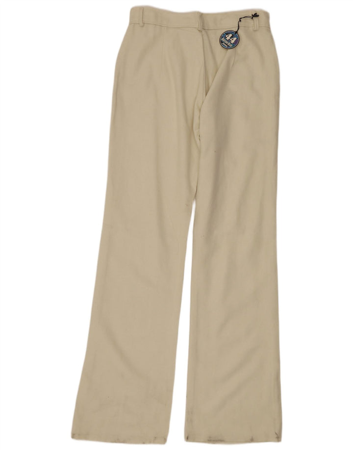 VINTAGE Damen Bootcut Freizeithose W30 L34 Beige