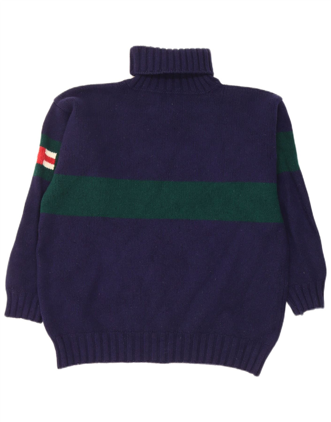 Hackett Rollkragenpullover für Damen, UK 18, XL, Marineblau, Colourblock-Wolle