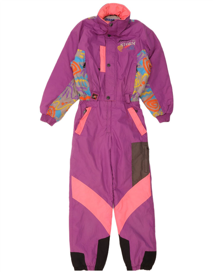 Diadora Damen-Skioverall mit Kapuze, übergroß, UK 14, Mittelviolett, Polyester