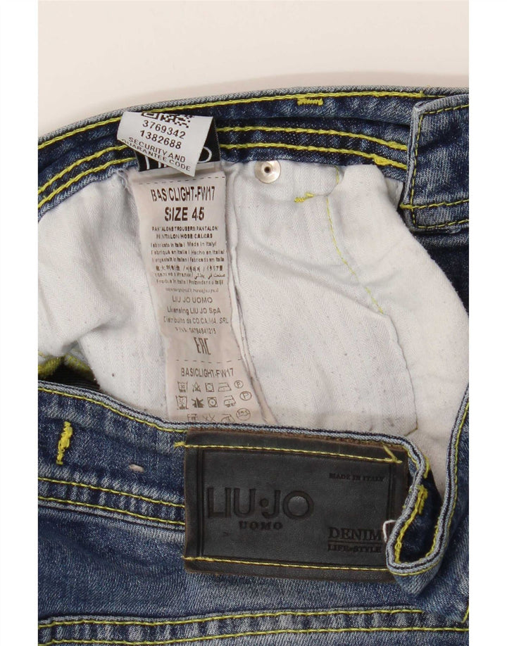 Liu Jo Herren Slim Jeans IT 45 Small W30 L30 Blaue Baumwolle