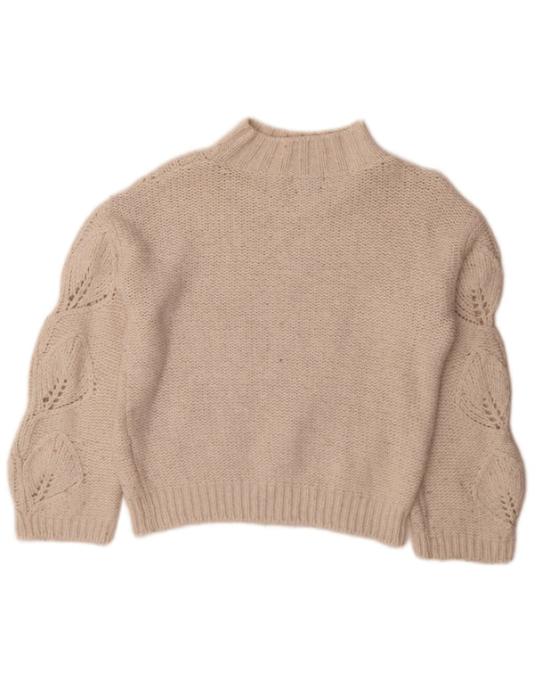 Massimo Dutti Damen-Pullover mit Rollkragen, Gr. 4, XS, gebrochenes Weiß