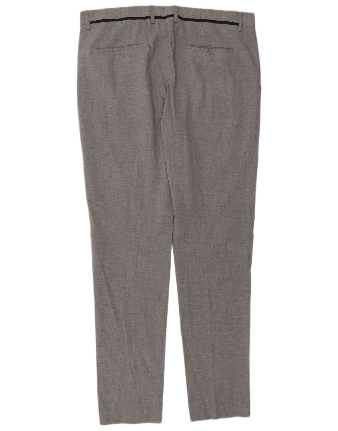 Zara Herren Slim Anzughose EU 46 XL W36 L33 Grau Polyester