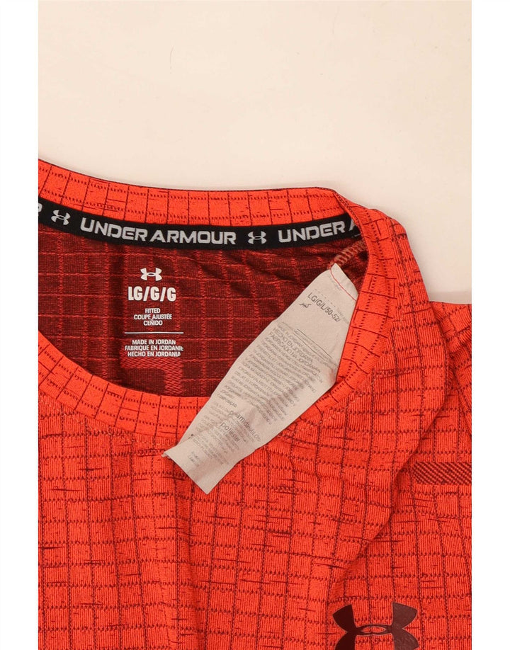 Under Armour Herren-T-Shirt mit Grafik, großes rotes Nylon