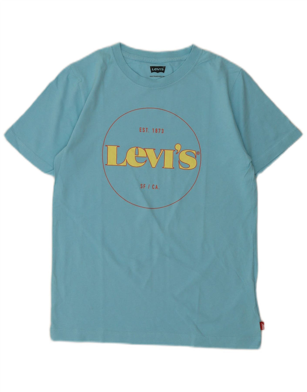 Levi's Jungen-T-Shirt mit Grafik, 13–14 Jahre, blaue Baumwolle