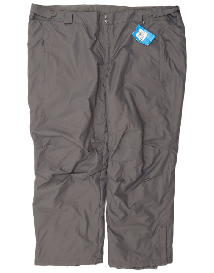 Columbia Herren-Skihose 4XL, graues Nylon