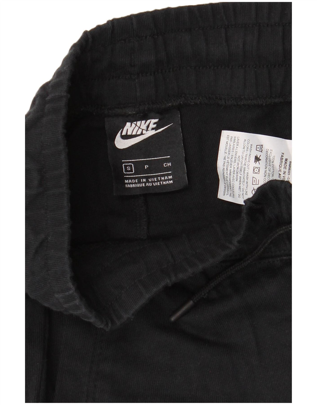 NIKE Herren-Trainingshose, Größe S, schwarze Baumwolle