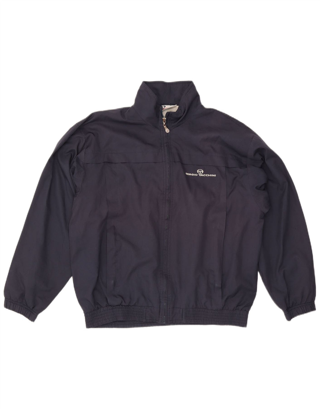 Sergio Tacchini Herren-Trainingsanzug, Oberteil, Jacke, Größe L, Marineblau