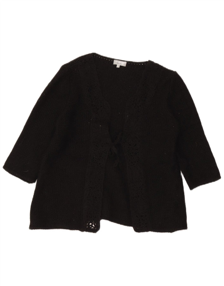 Marks & Spencer Damen Per Una Cardigan Pullover UK 16 Large Schwarz
