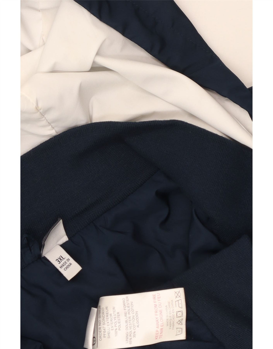 Sergio Tacchini Herren-Trainingsanzug mit Kapuze, Oberteil, Jacke, 3XL, Marineblau, Polyester