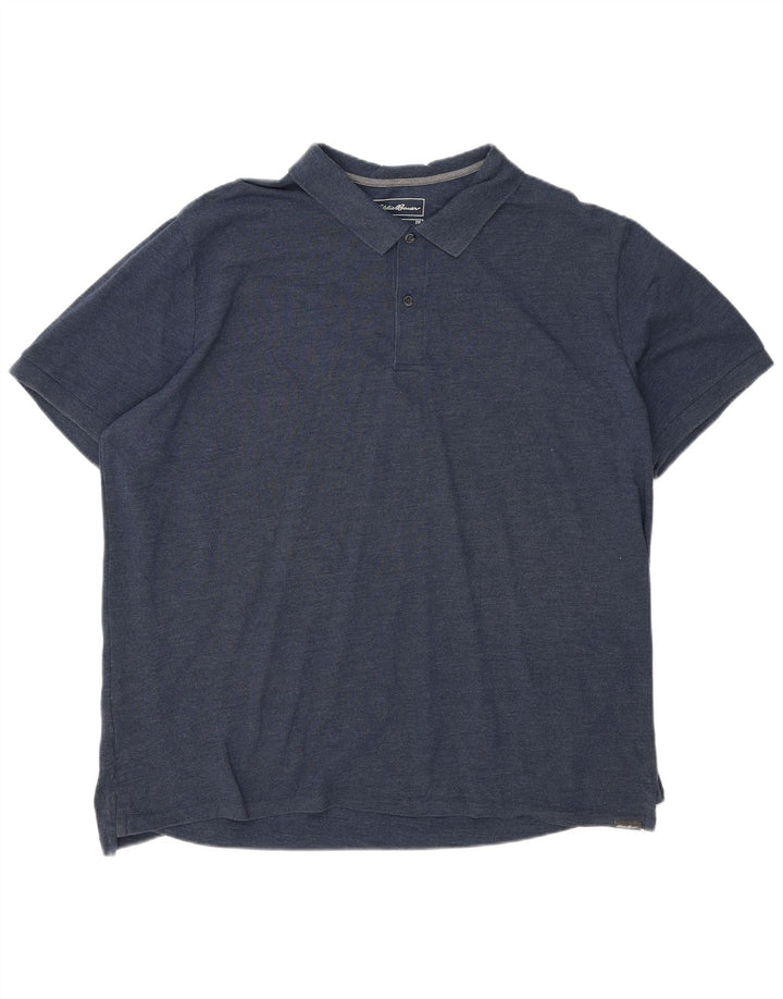 Eddie Bauer Herren Poloshirt 2XL Marineblau Baumwolle