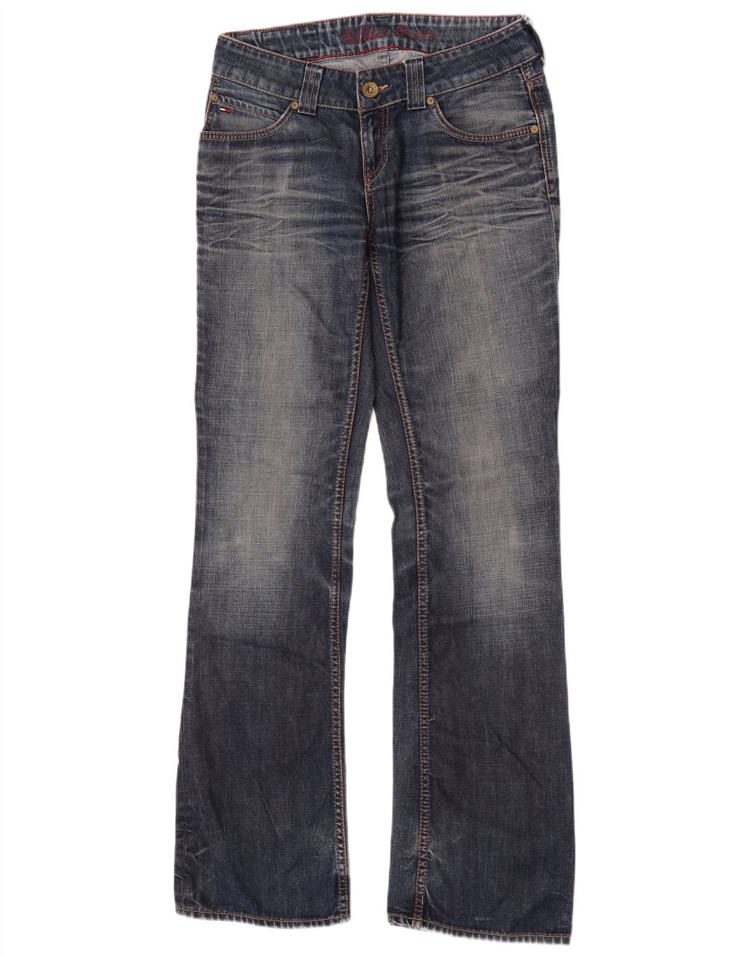 Tommy Hilfiger Damen Bootcut Jeans W28 L34 Blaue Baumwolle