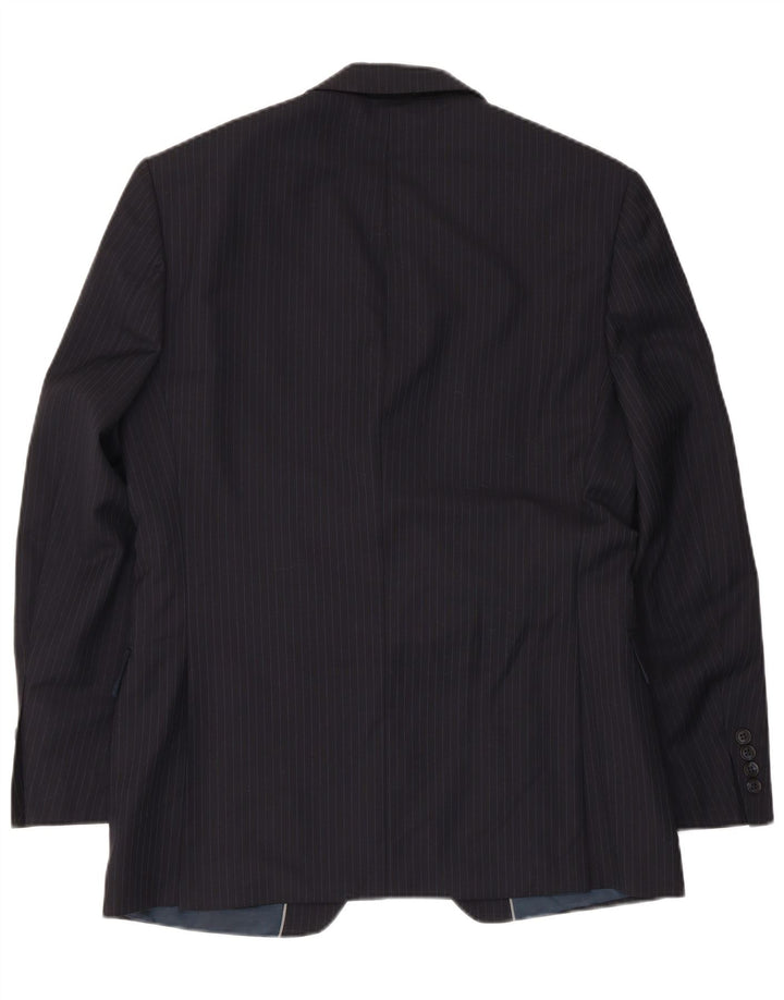 Marks & Spencer Herren-Blazer mit 2 Knöpfen, UK 38, mittelmarineblaue Wolle