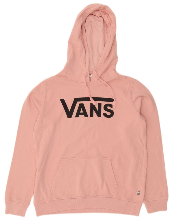 Vans Damen Graphic Hoodie Pullover UK 14 Mittelrosa Baumwolle
