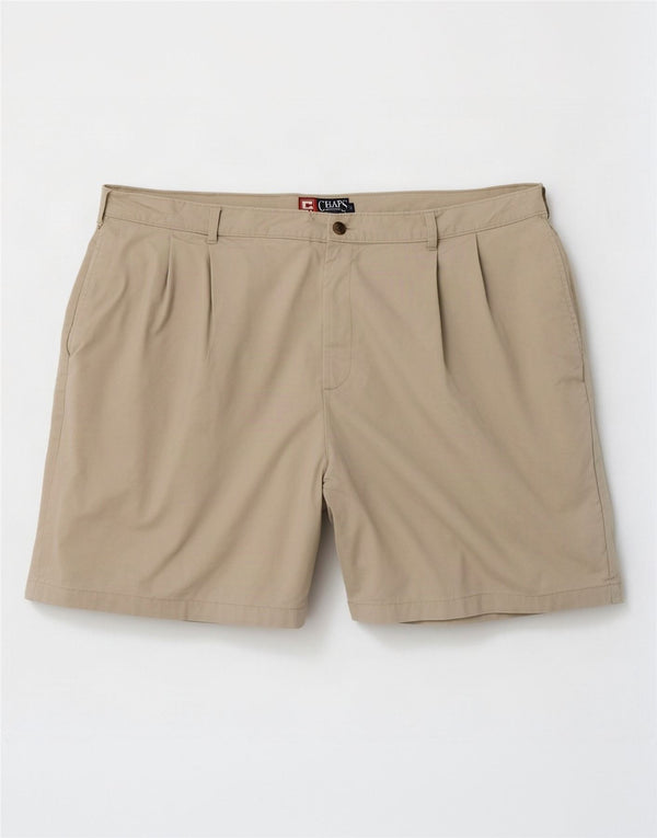 Chaps Ralph Lauren Herren Pegged Chino Shorts W42 2XL Beige Baumwolle