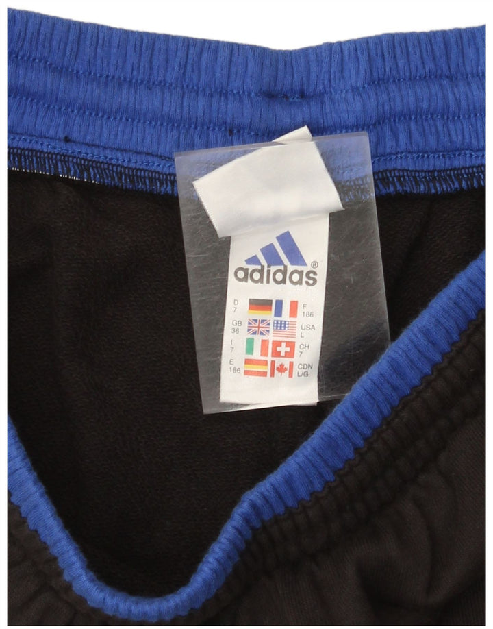 Adidas Herren-Trainingshose, Jogginghose, Größe L, Schwarz, Baumwolle