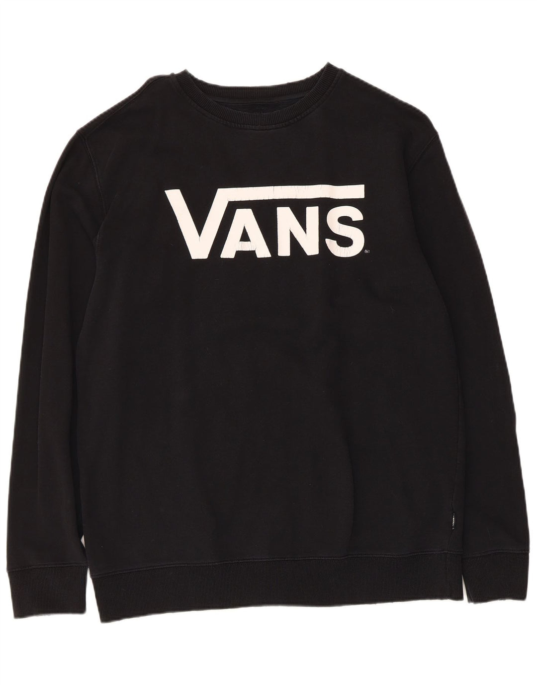 Vans Herren-Sweatshirt mit Grafik, groß, aus schwarzer Baumwolle