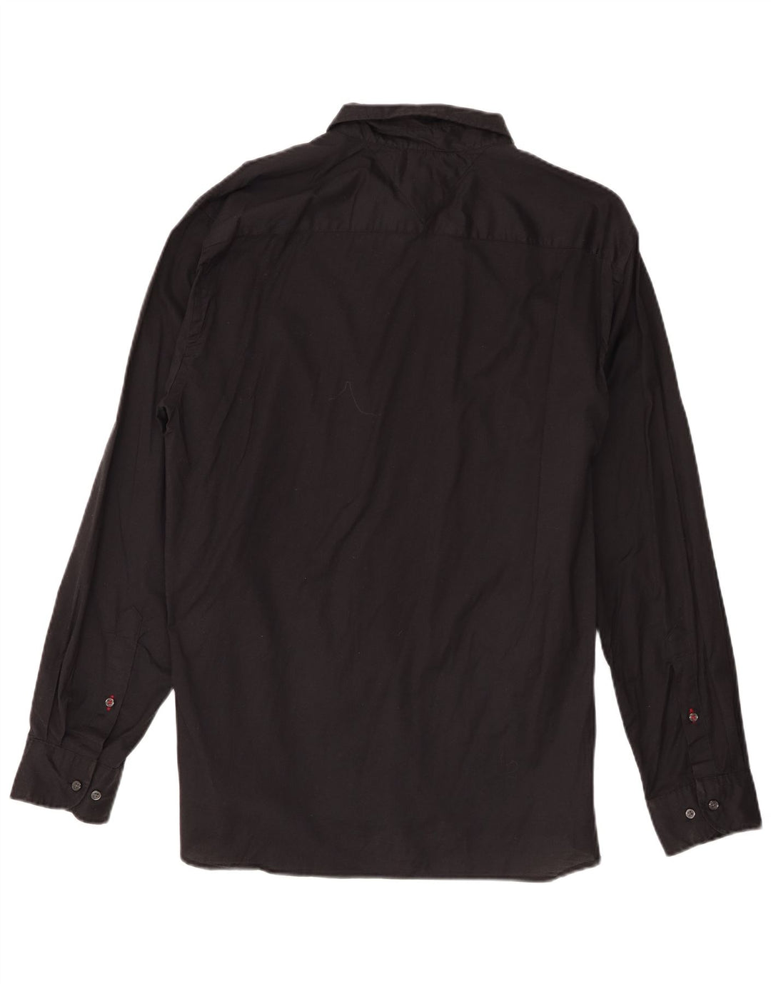 Tommy Hilfiger Herren Regular Fit Hemd XL Schwarz Baumwolle