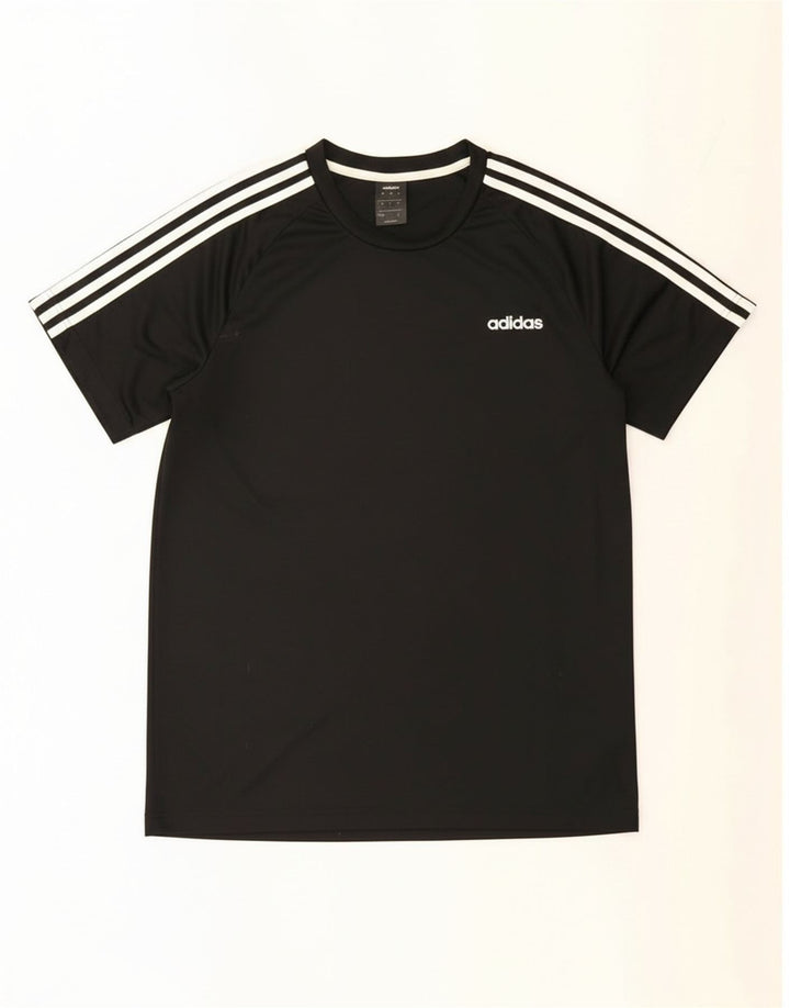 Adidas Herren Climalite T-Shirt Top Large Schwarz Polyester