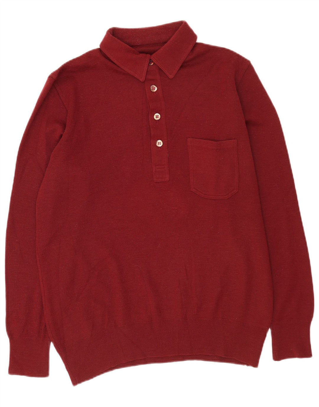Vintage Herren Rollkragenpullover Pullover Medium Burgund