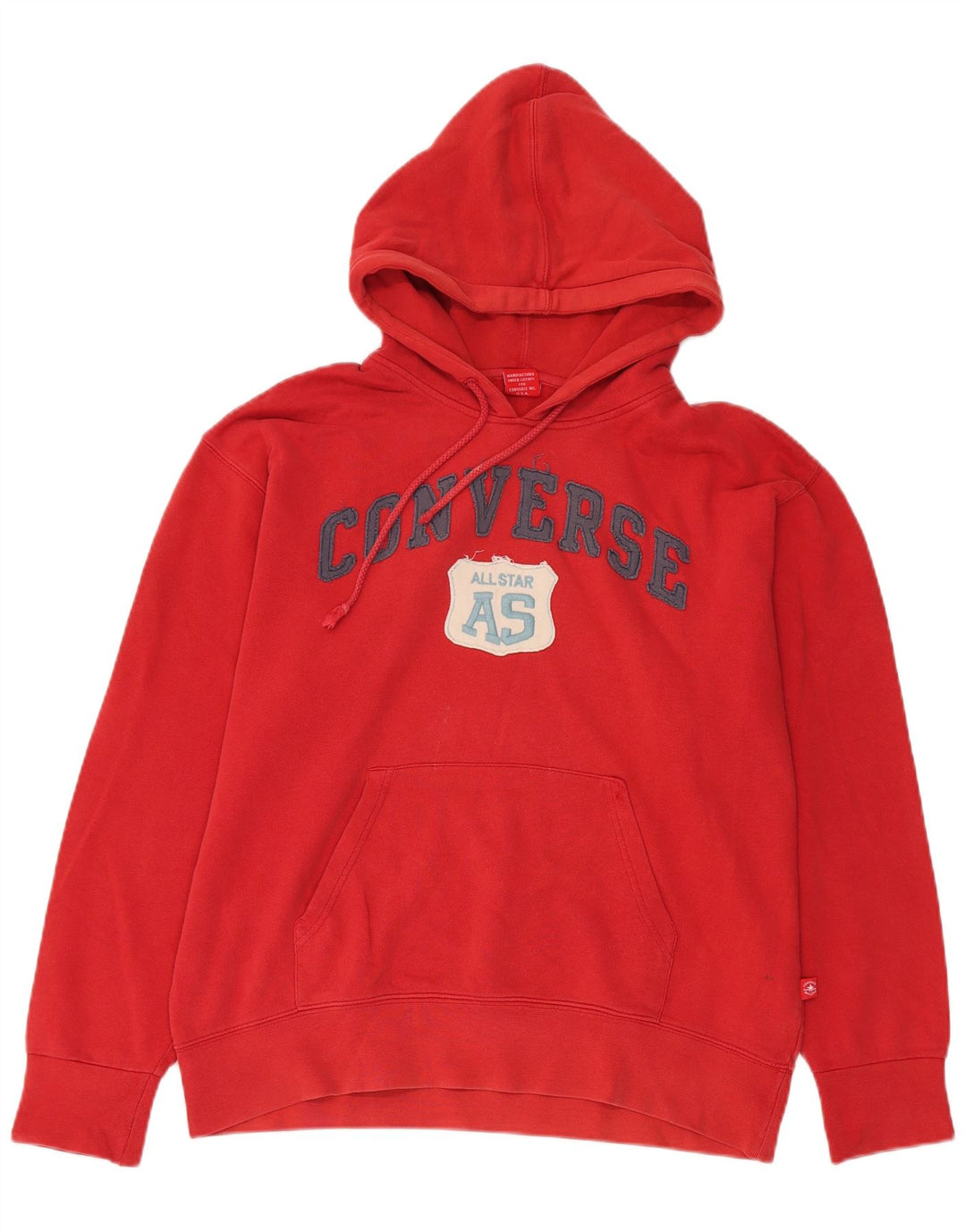 Converse Herren-Kapuzenpullover mit Grafik, groß, aus roter Baumwolle