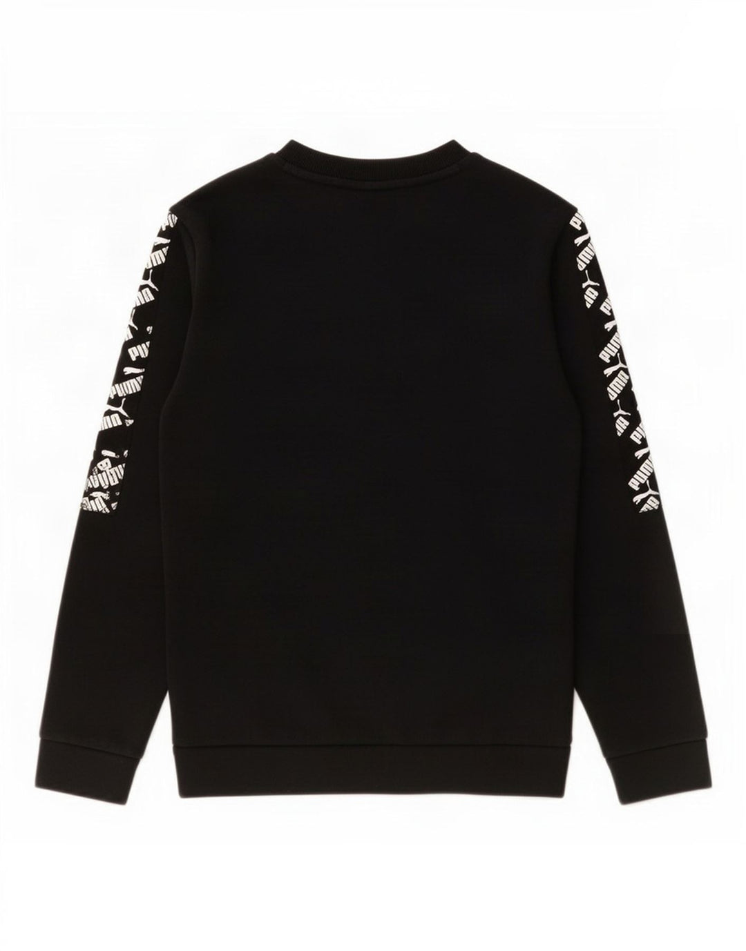 Puma Jungen Grafik-Sweatshirt-Pullover 11–12 Jahre, schwarze Baumwolle