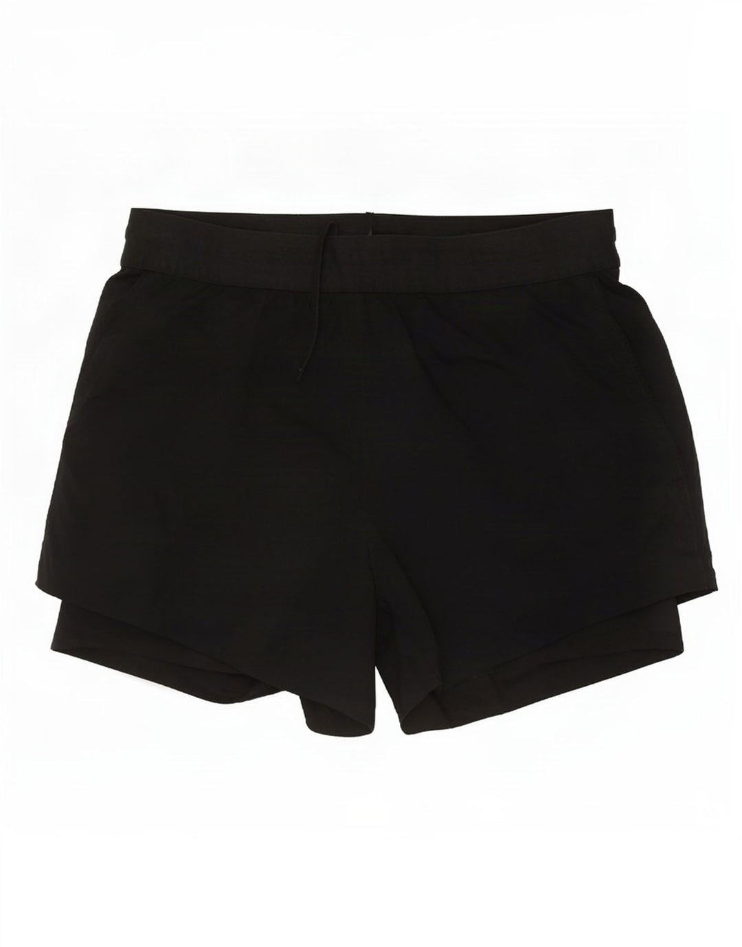 Nike Damen Dri Fit Sport Shorts UK 14 Mittelschwarzes Nylon