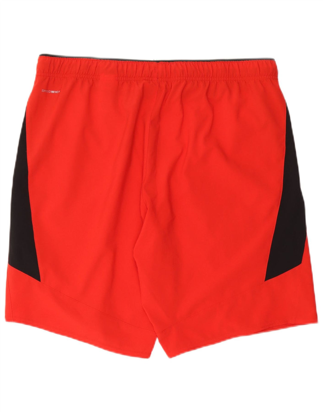 REEBOK Herren-Sportshorts, großes rotes Farbblock-Polyester