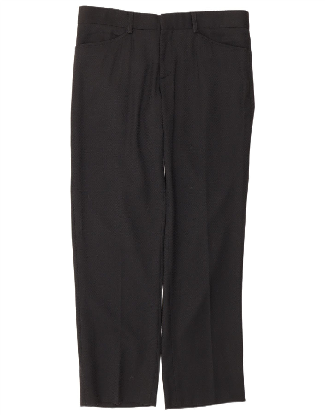 DOLCE & GABBANA Herren 2-teiliger Anzug IT 50 Large W36 L31 Schwarze Schurwolle