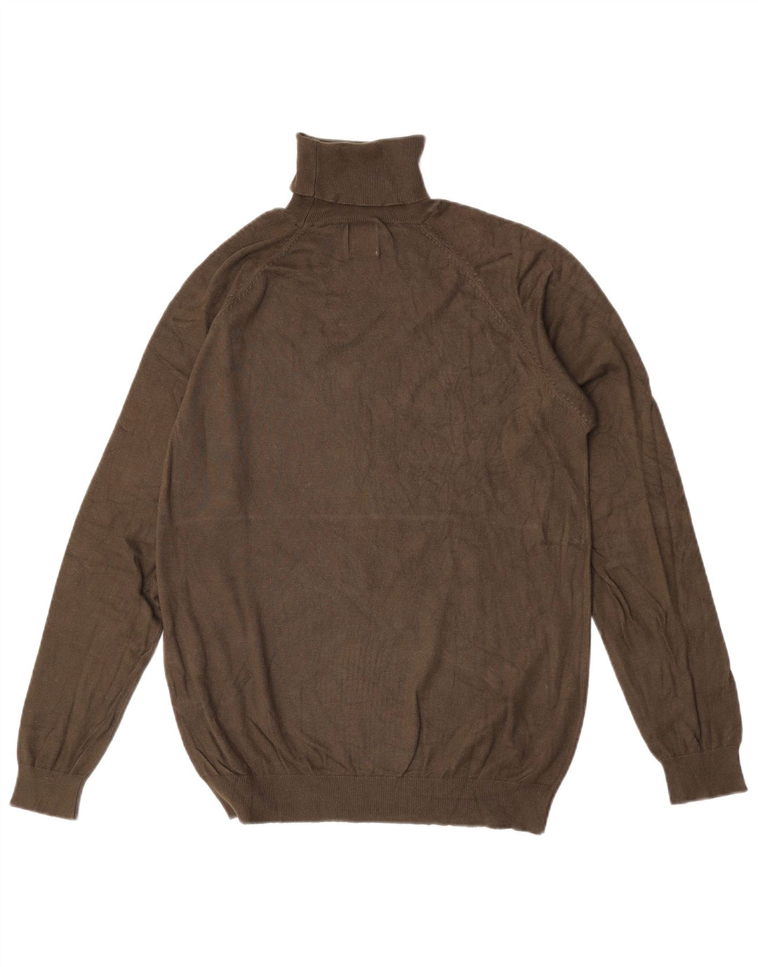 Rollkragenpullover für Herren von Zara, mittlere Khaki-Viskose