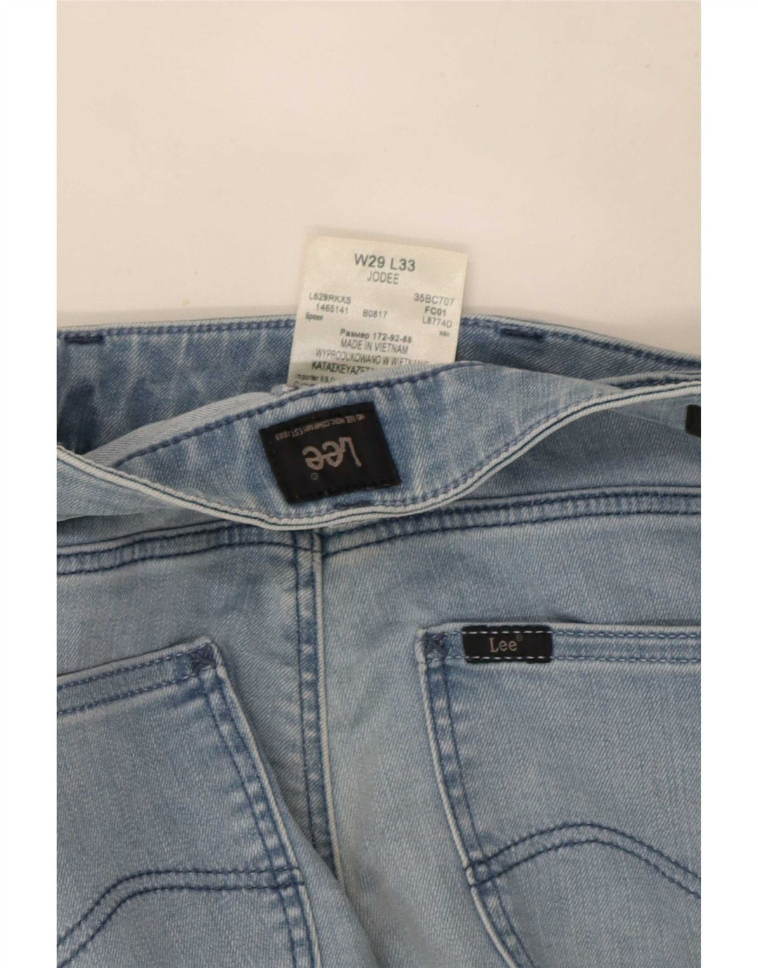 Lee Damen Jodee Skinny Jeans W29 L28 Blaue Baumwolle
