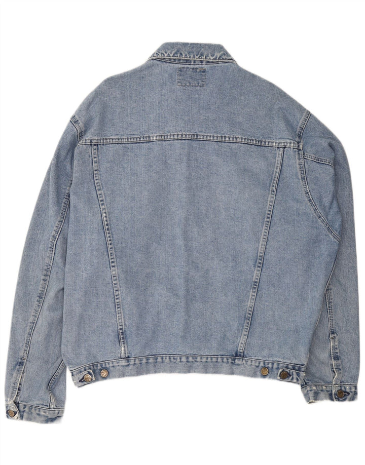 AMERICANINO Herren Jeansjacke UK 42 XL Blaue Baumwolle