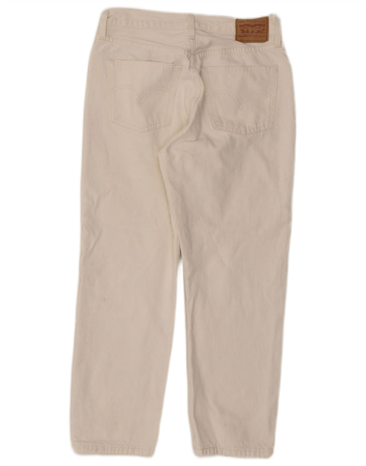 Levi's Damen Tapered Jeans W28 L26 Weiße Baumwolle