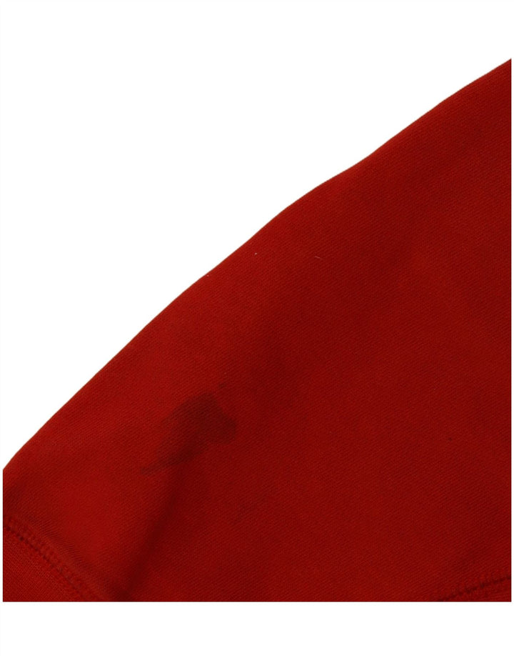Nike Herren-Sweatshirt mit Grafik, Größe S, rote Baumwolle
